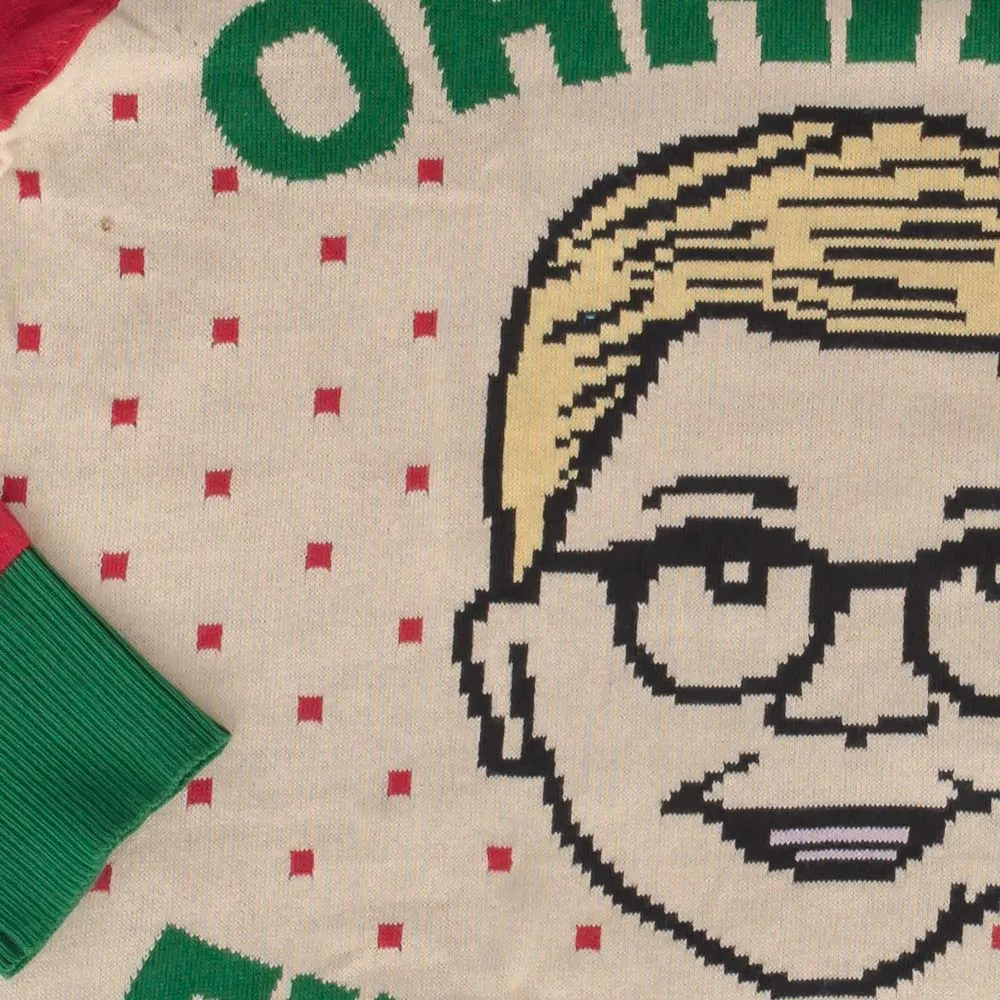 Ugly Christmas Sweater JulesRoche Knitted Ralphie OHHH FUDDGE Pullover