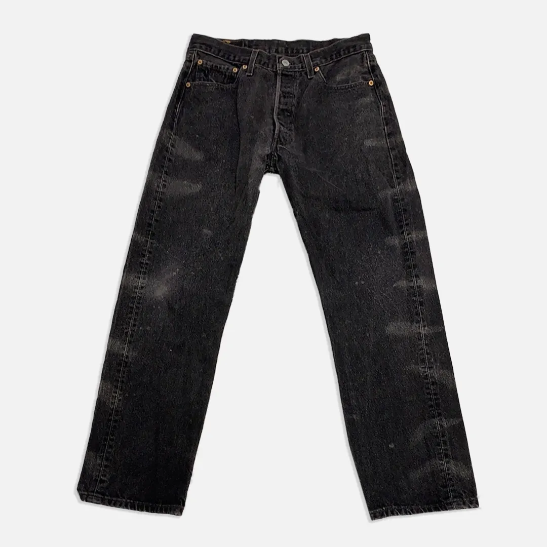 Vintage Levi’s denim 501 Custom Black Jeans - 33in