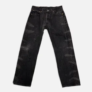 Vintage Levi’s denim 501 Custom Black Jeans - 33in
