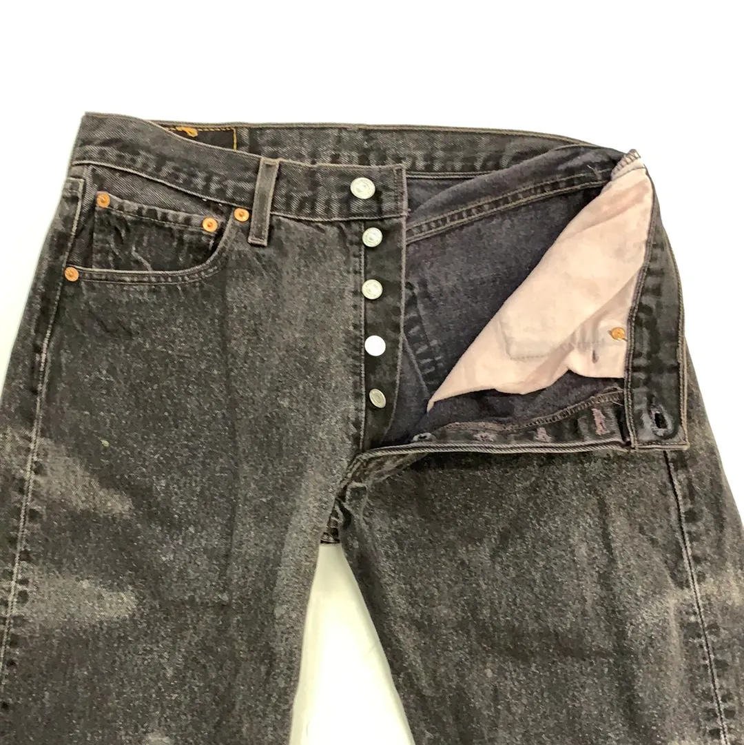 Vintage Levi’s denim 501 Custom Black Jeans - 33in