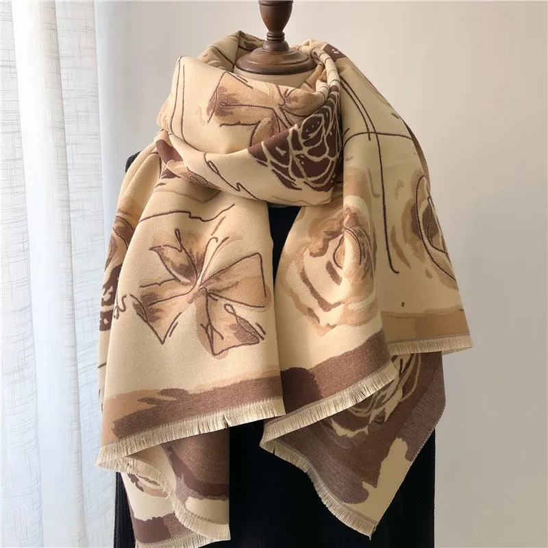 Warm Cashmere Shawl Scarf