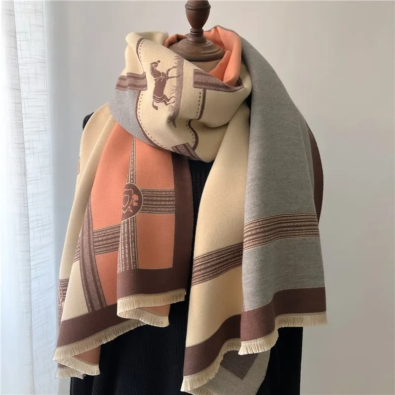 Warm Cashmere Shawl Scarf