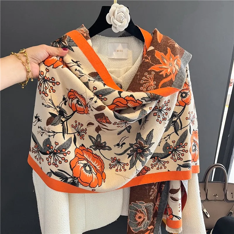 Warm Cashmere Shawl Scarf