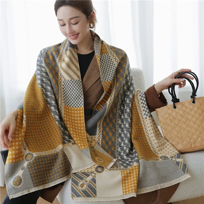 Warm Cashmere Shawl Scarf