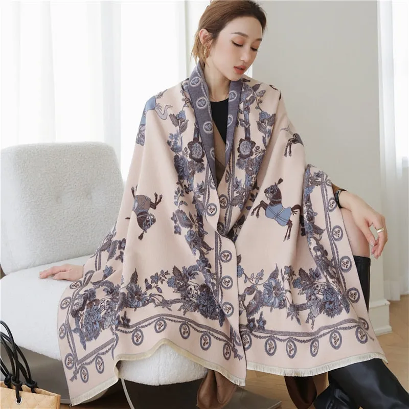 Warm Cashmere Shawl Scarf