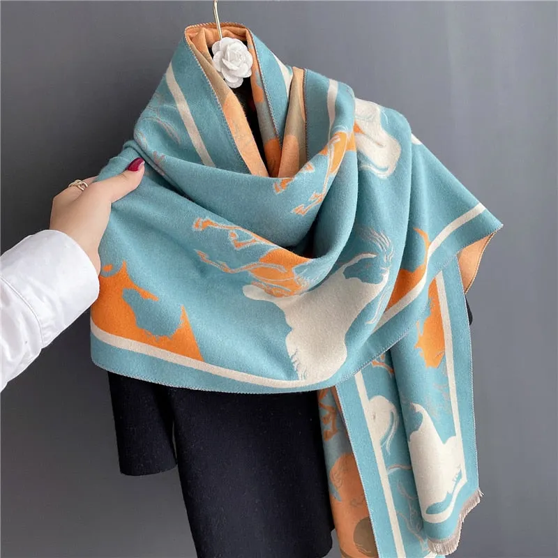 Warm Cashmere Shawl Scarf