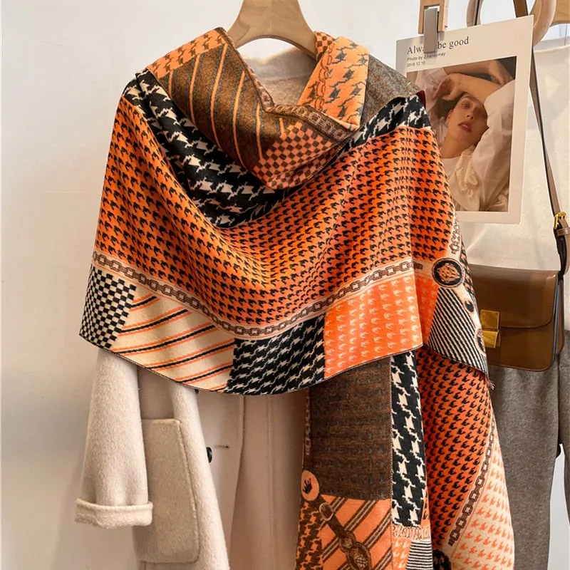 Warm Cashmere Shawl Scarf