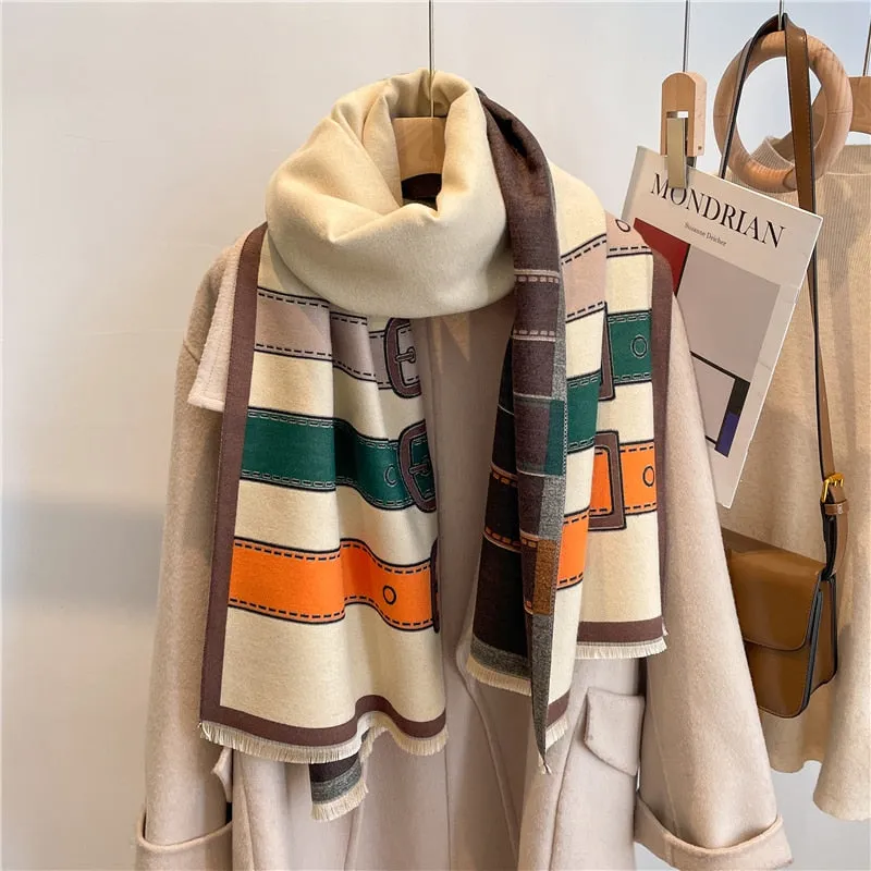 Warm Cashmere Shawl Scarf