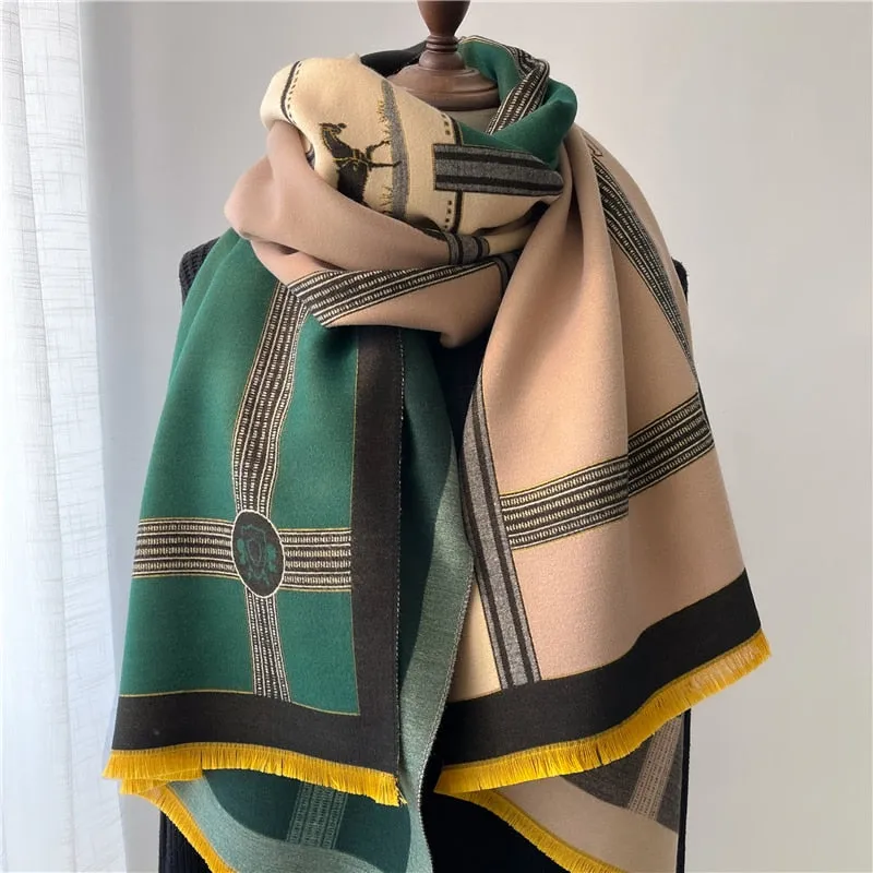 Warm Cashmere Shawl Scarf