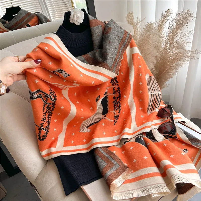 Warm Cashmere Shawl Scarf