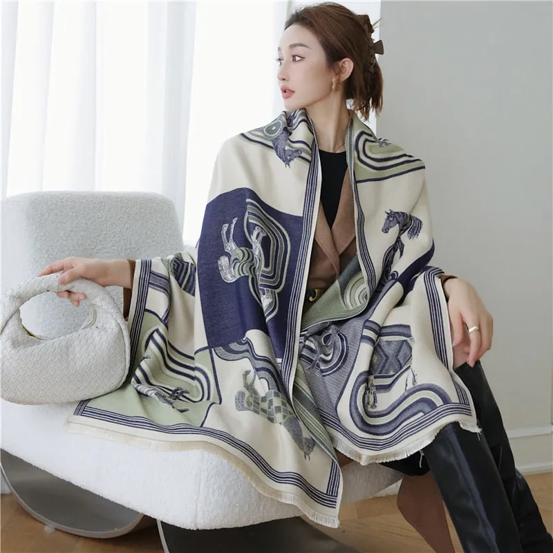Warm Cashmere Shawl Scarf