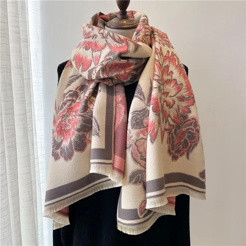 Warm Cashmere Shawl Scarf