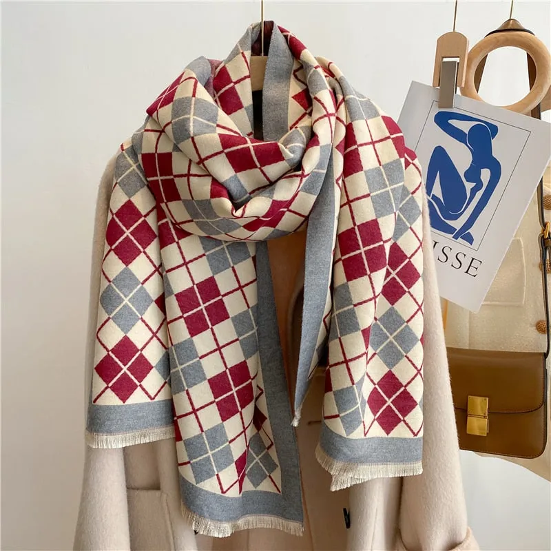 Warm Cashmere Shawl Scarf