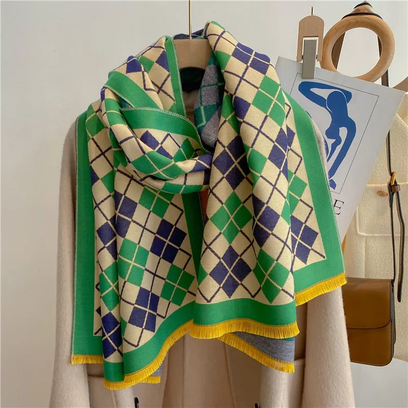 Warm Cashmere Shawl Scarf
