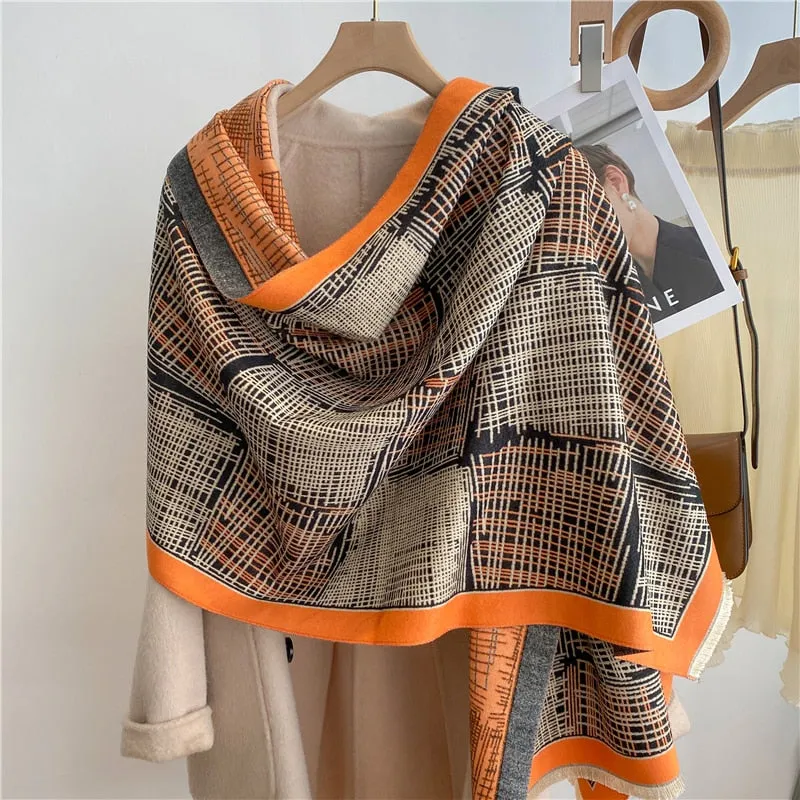 Warm Cashmere Shawl Scarf
