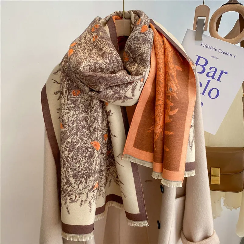 Warm Cashmere Shawl Scarf