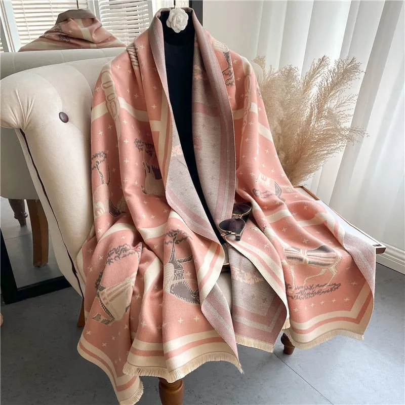 Warm Cashmere Shawl Scarf