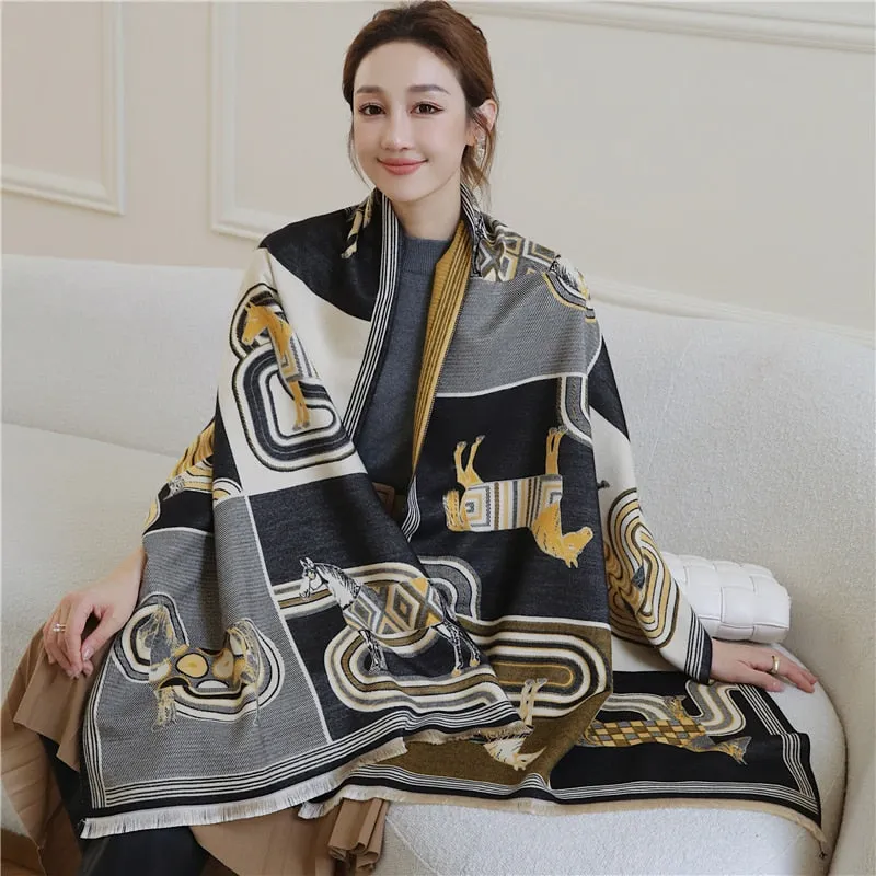 Warm Cashmere Shawl Scarf