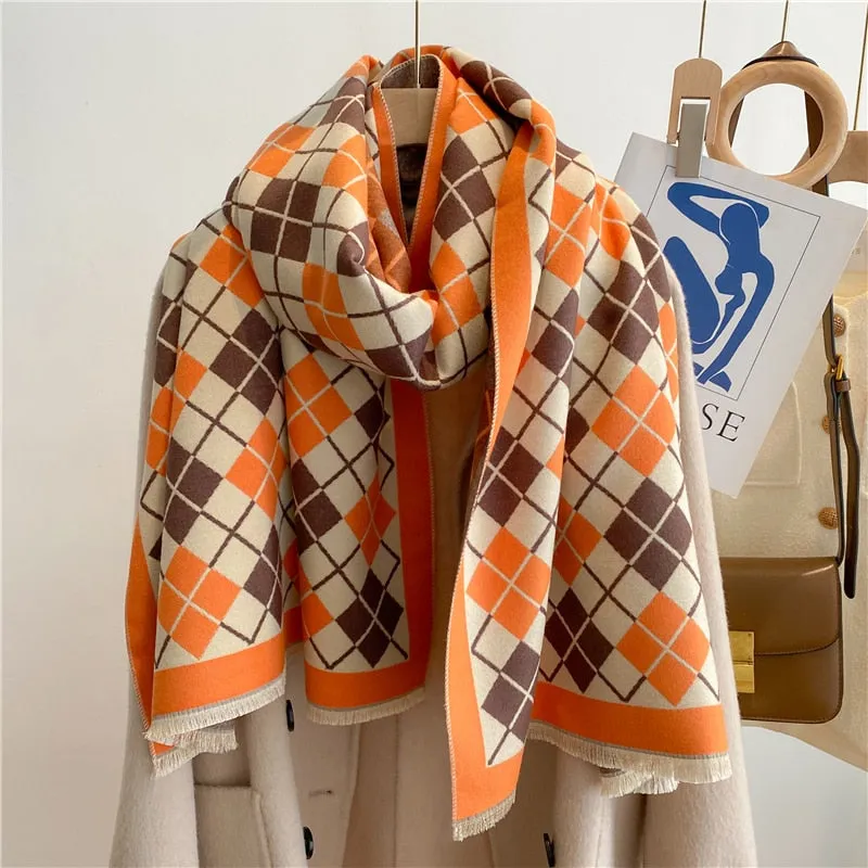 Warm Cashmere Shawl Scarf