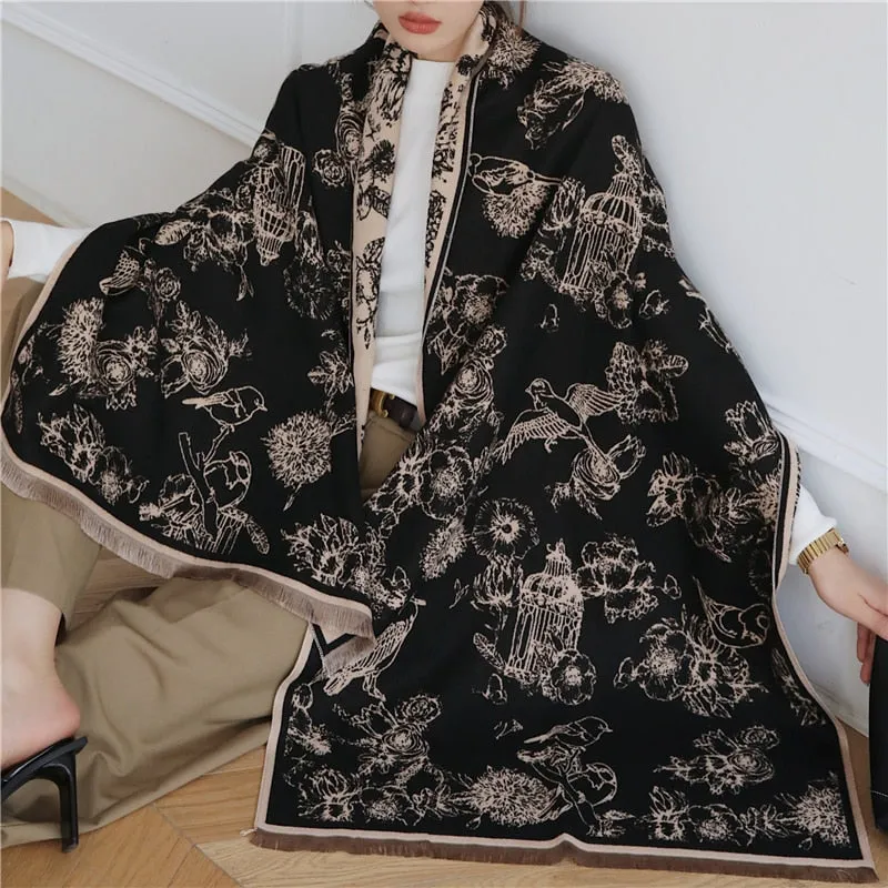 Warm Cashmere Shawl Scarf