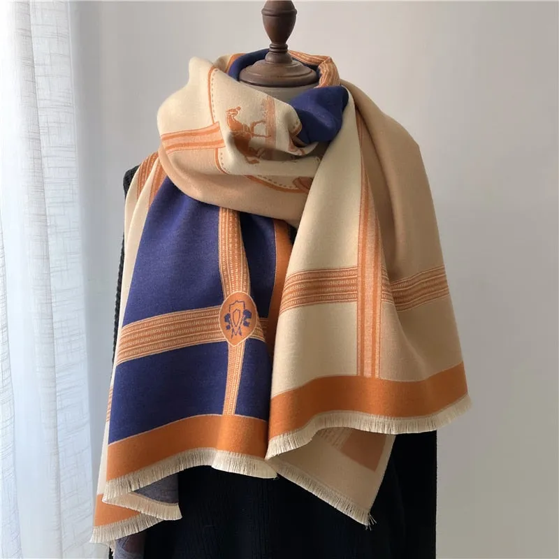Warm Cashmere Shawl Scarf