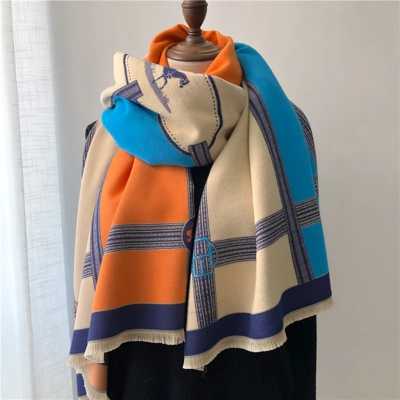 Warm Cashmere Shawl Scarf