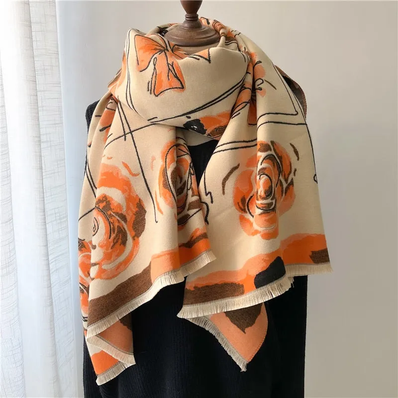 Warm Cashmere Shawl Scarf