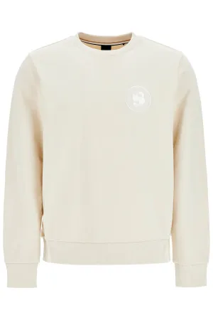 White Loose Fit Long Sleeve Sweatshirt C-sharpi 08