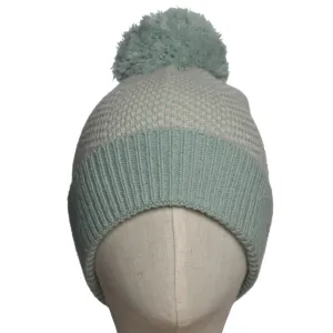 Winter Beanie Herringbone Green