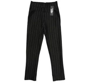 Women's Pants Pinstripe Leggings Thermal Fur Lining Elastic Waistband New