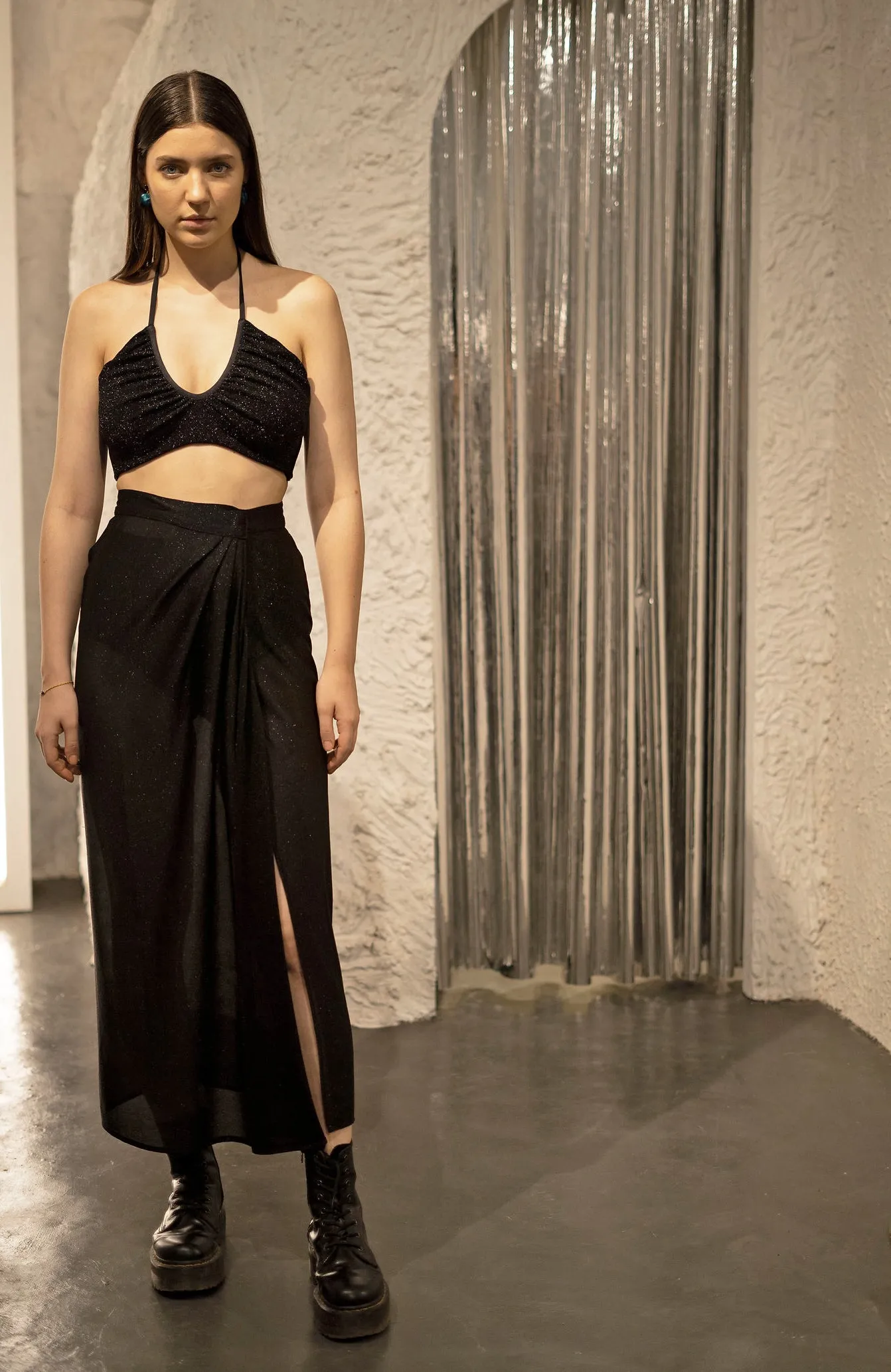 Wrap mesh Skirt