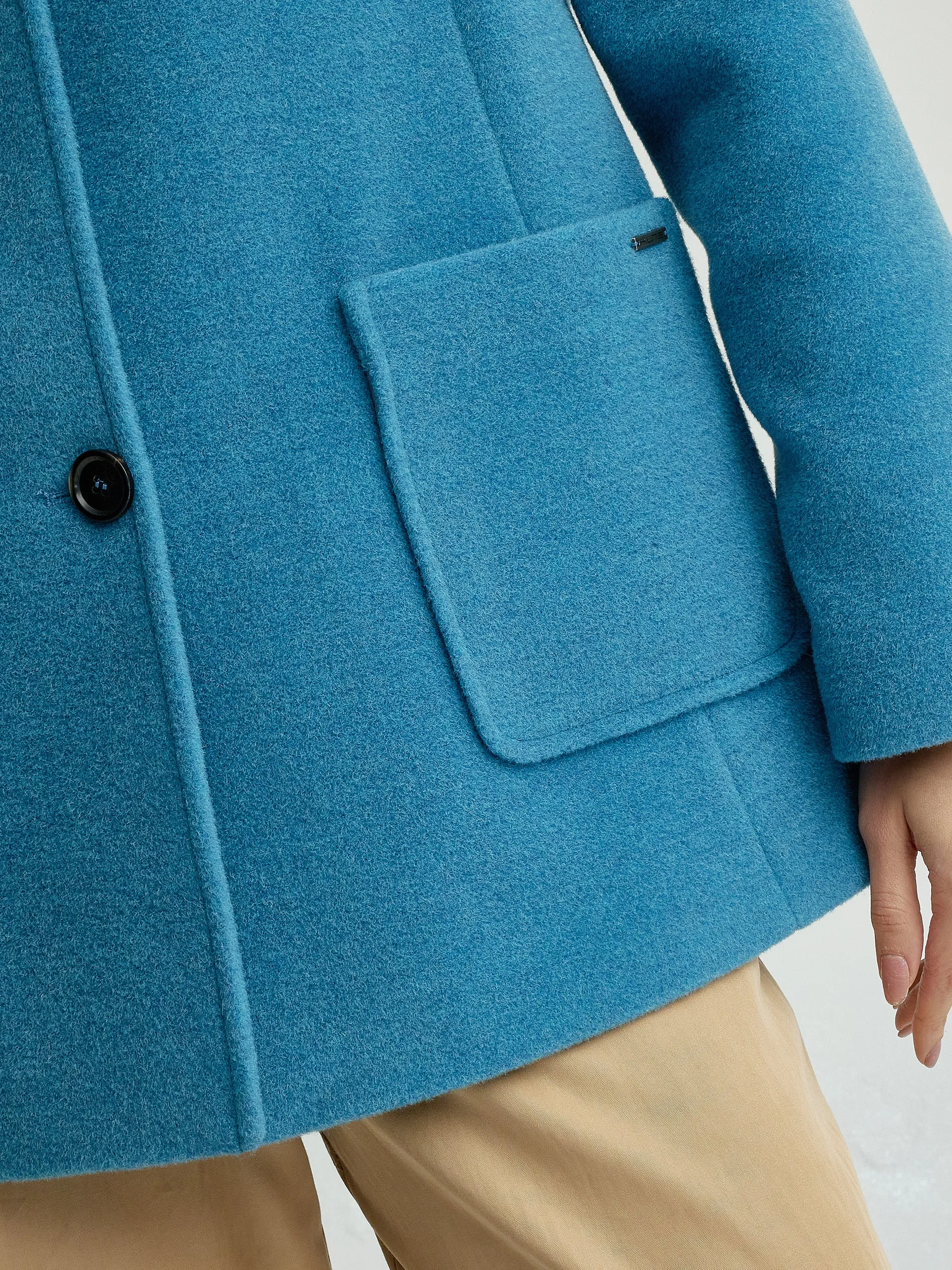 Yvanna Coat Baby Alpaca & Wool Color Light Blue