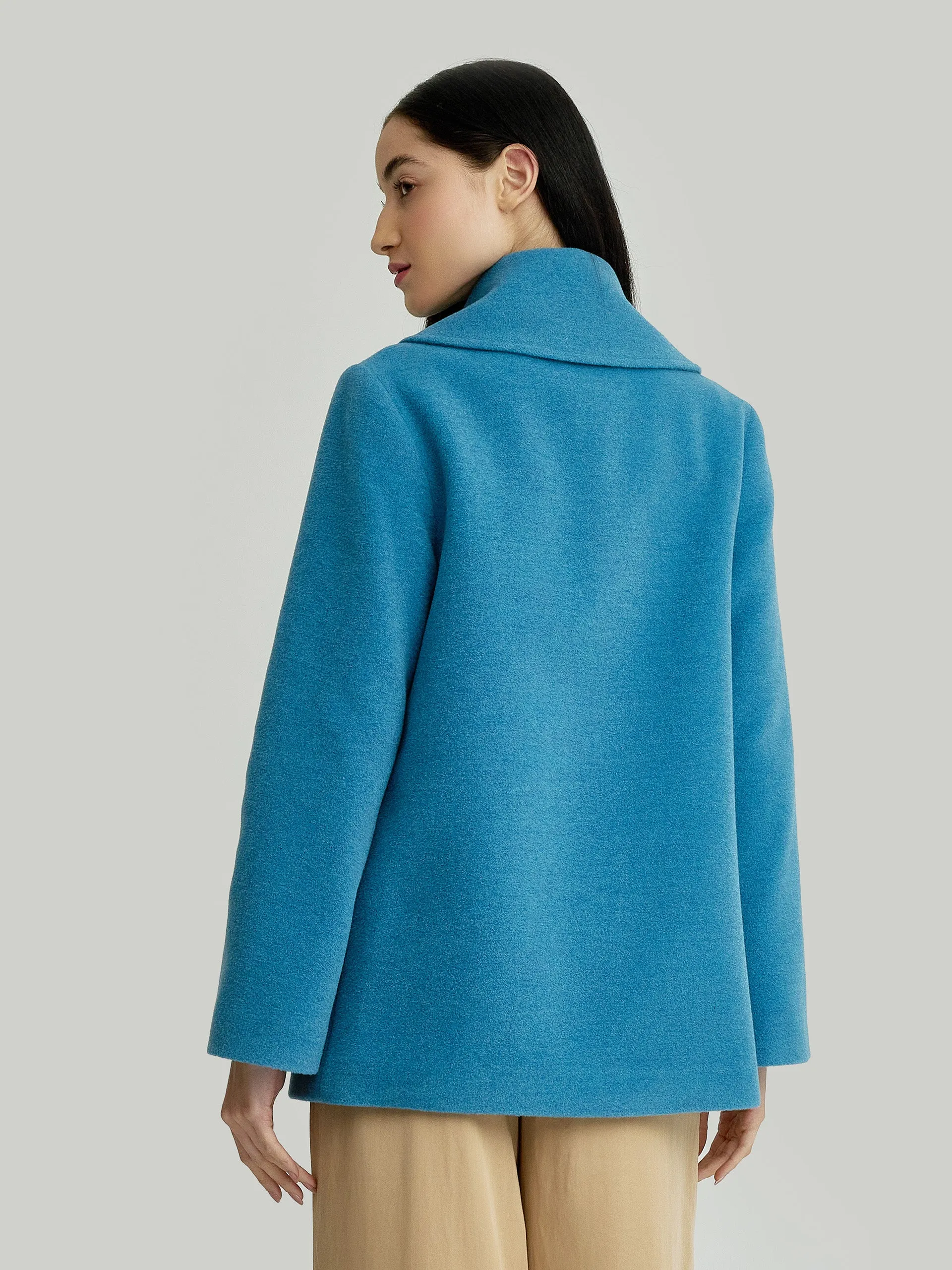 Yvanna Coat Baby Alpaca & Wool Color Light Blue