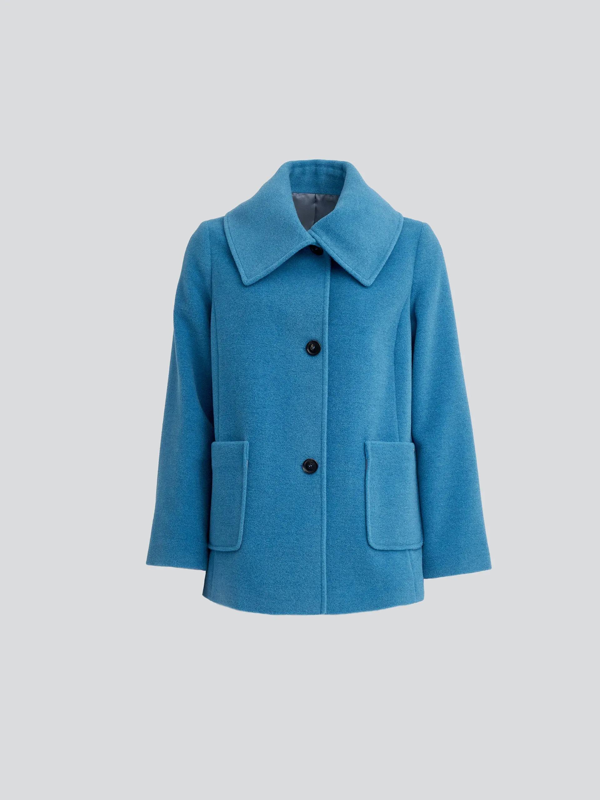 Yvanna Coat Baby Alpaca & Wool Color Light Blue