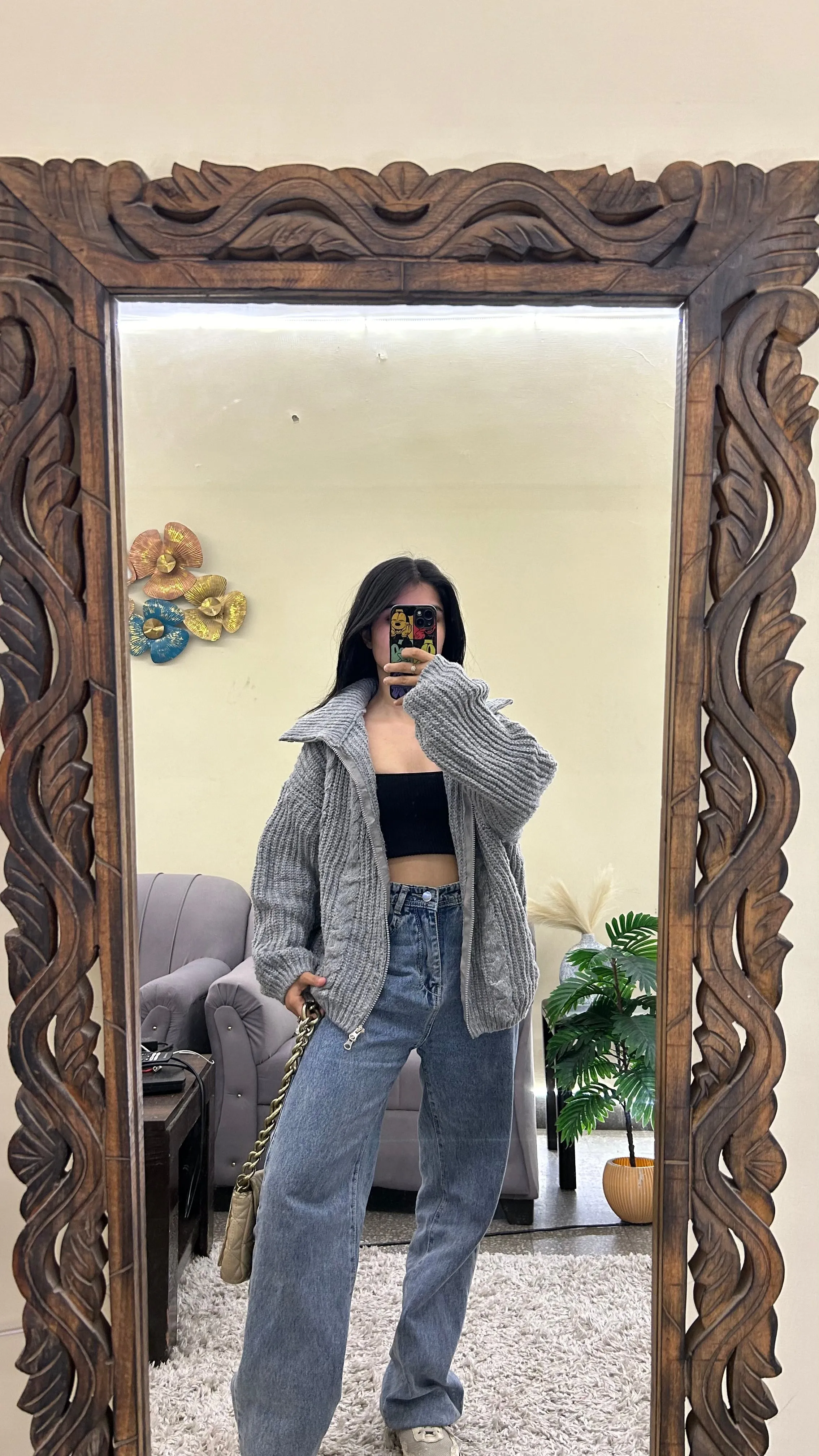 Zipper sweater XL