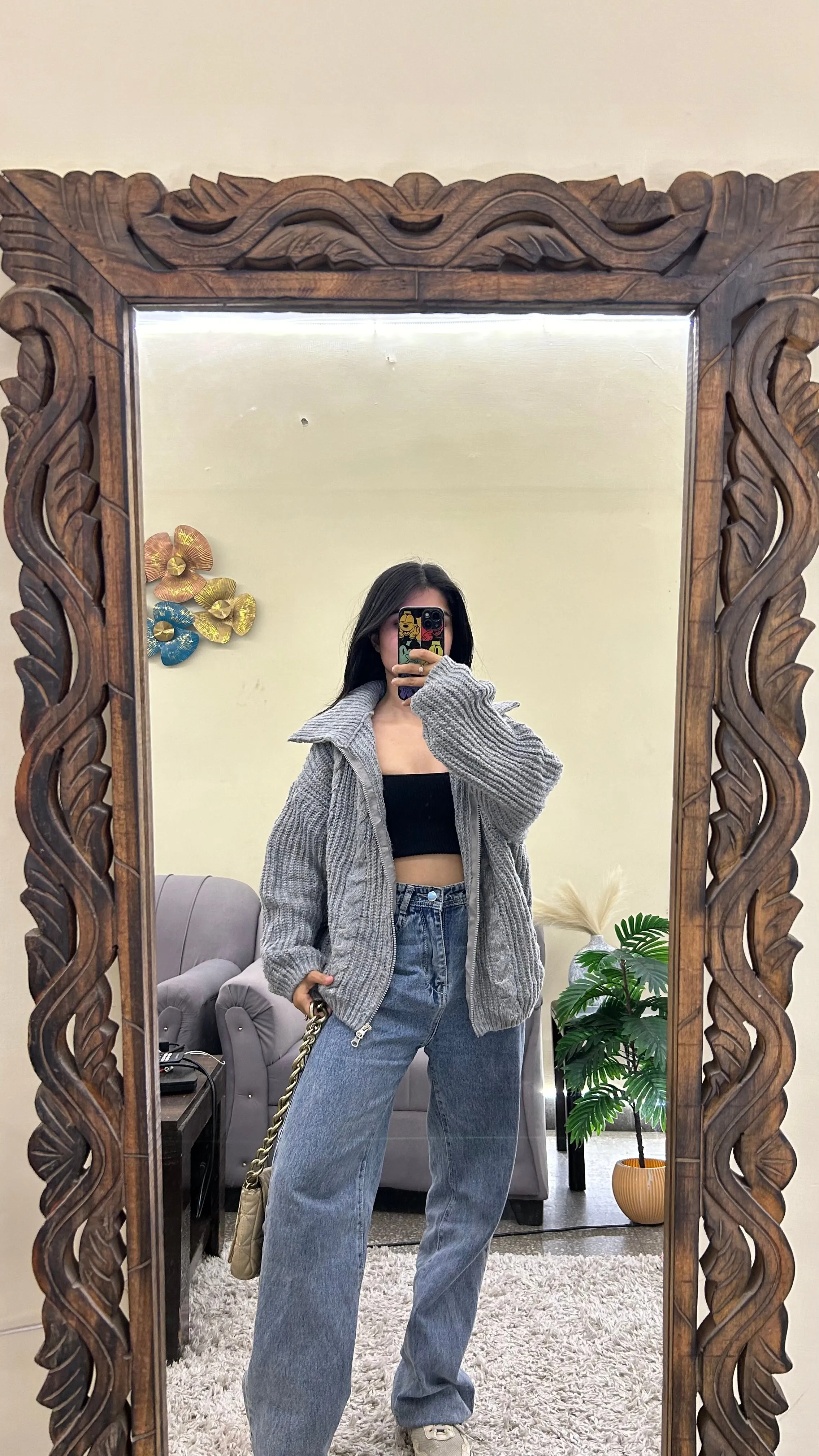 Zipper sweater XL