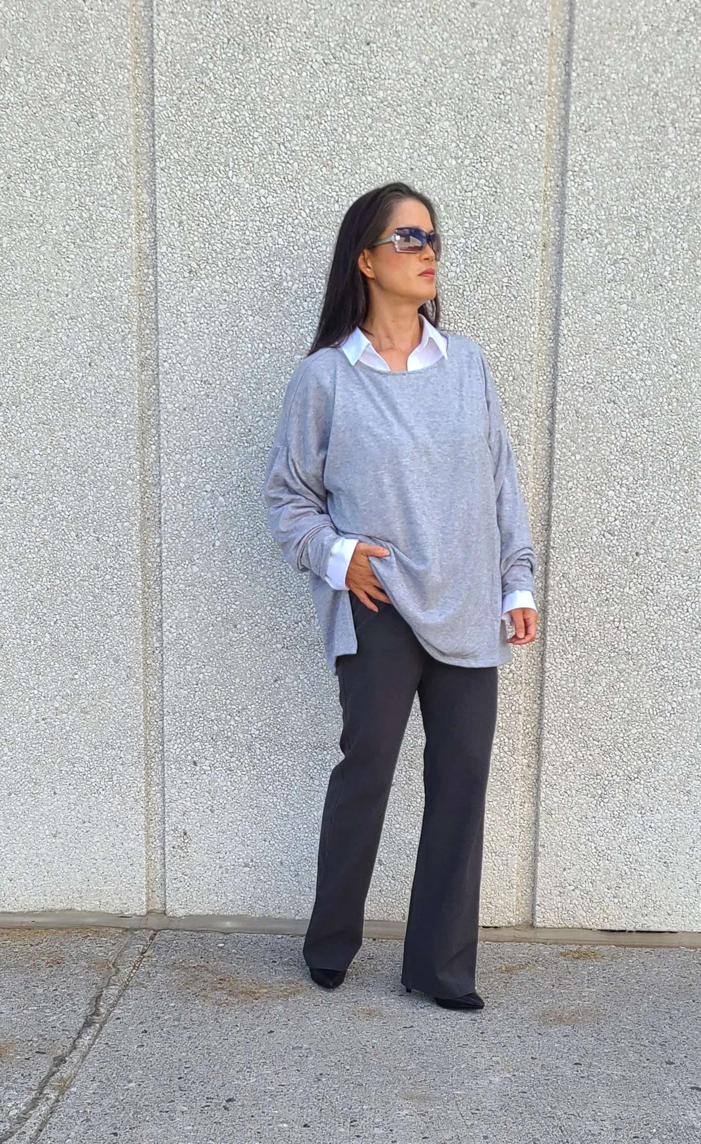 Ziva Grey Sweater