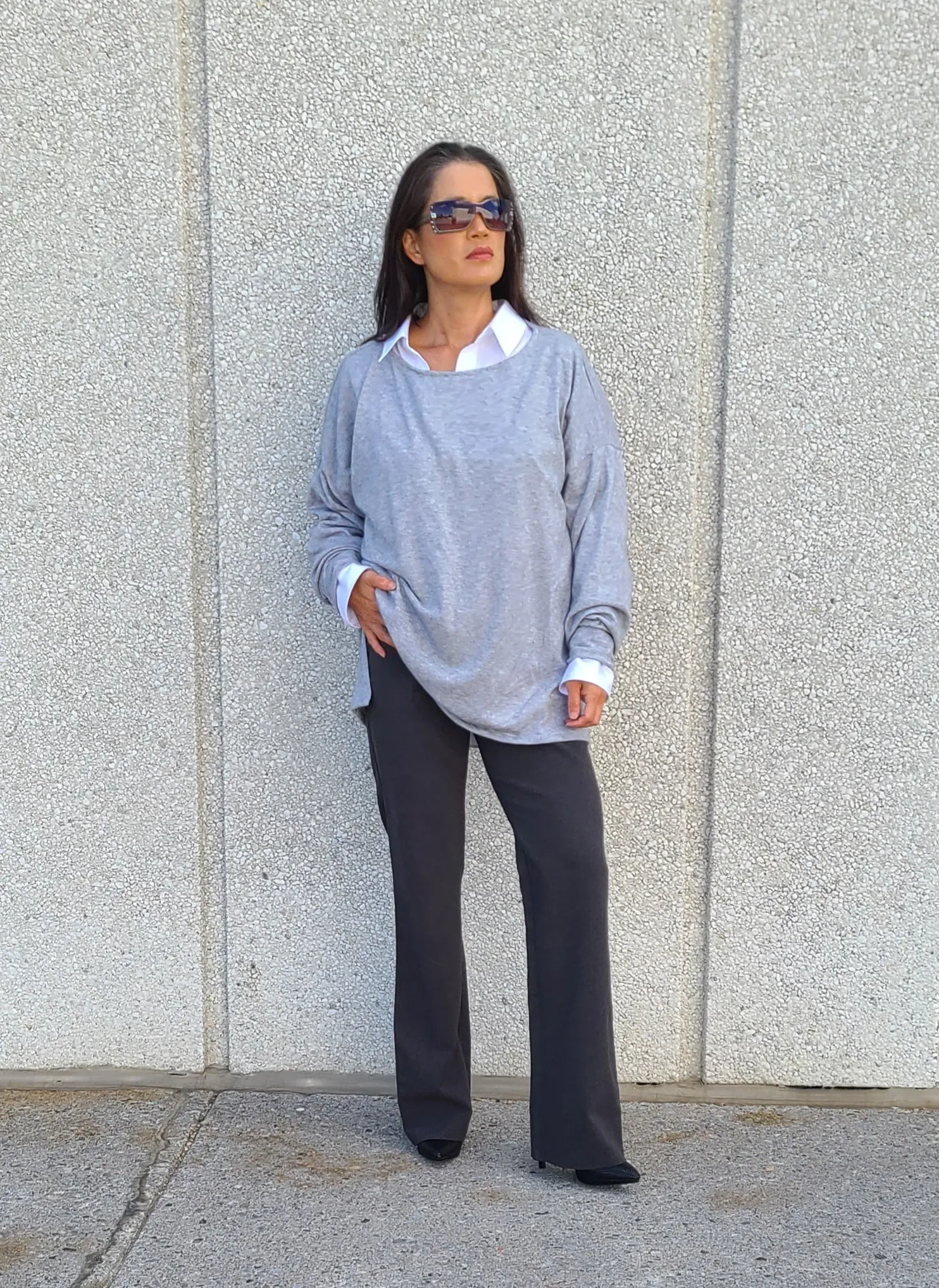 Ziva Grey Sweater